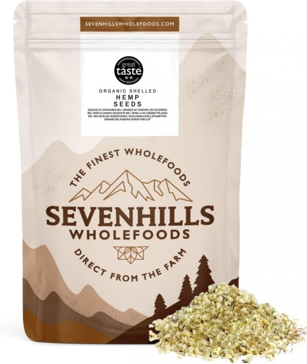 Sevenhills Wholefoods Organic Shelled Hemp Seeds, European 1kg