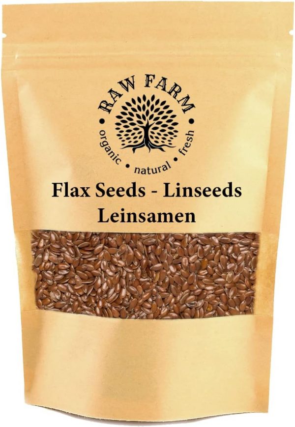 1 kg Brown Flaxseed, Linseed, Gluten Free, Soy Free, Whole Seeds