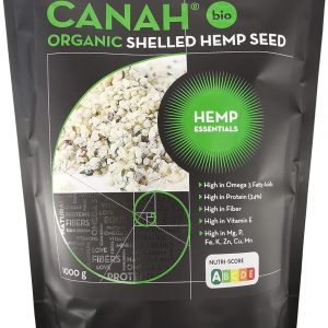 Canah® Organic Hemp Seed Raw Shelled (Hulled) Hearts 1000 g – Vegan, High in Protein, Fiber, Omega 3 & Omega 6, Amino Acids, Vitamins and Minerals,...
