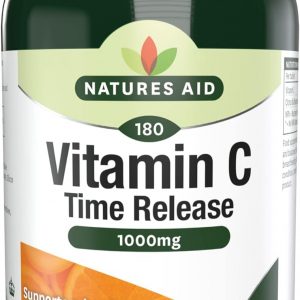Natures Aid Vitamin C Time Release 1000 mg, Immune Support, 180 Tablets