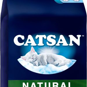 Catsan Natural Clumping Cat Litter 20 Litre Bag, 100 Percent biodegradable, extra absorbent