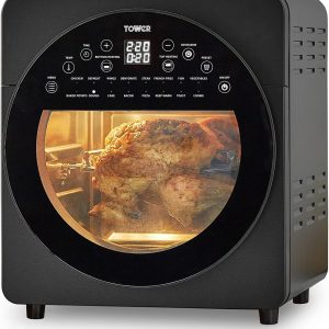Tower T17086 Vortx 5 in 1 Air Fryer and Grill with Crisper, 5.6L, Black