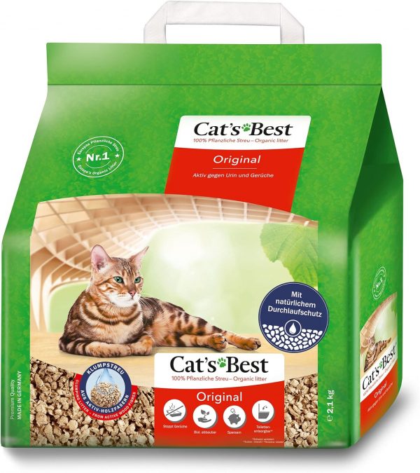 Okoplus Cats Best Original Clumping Cat Litter, 5 Litre (2.1 kg)