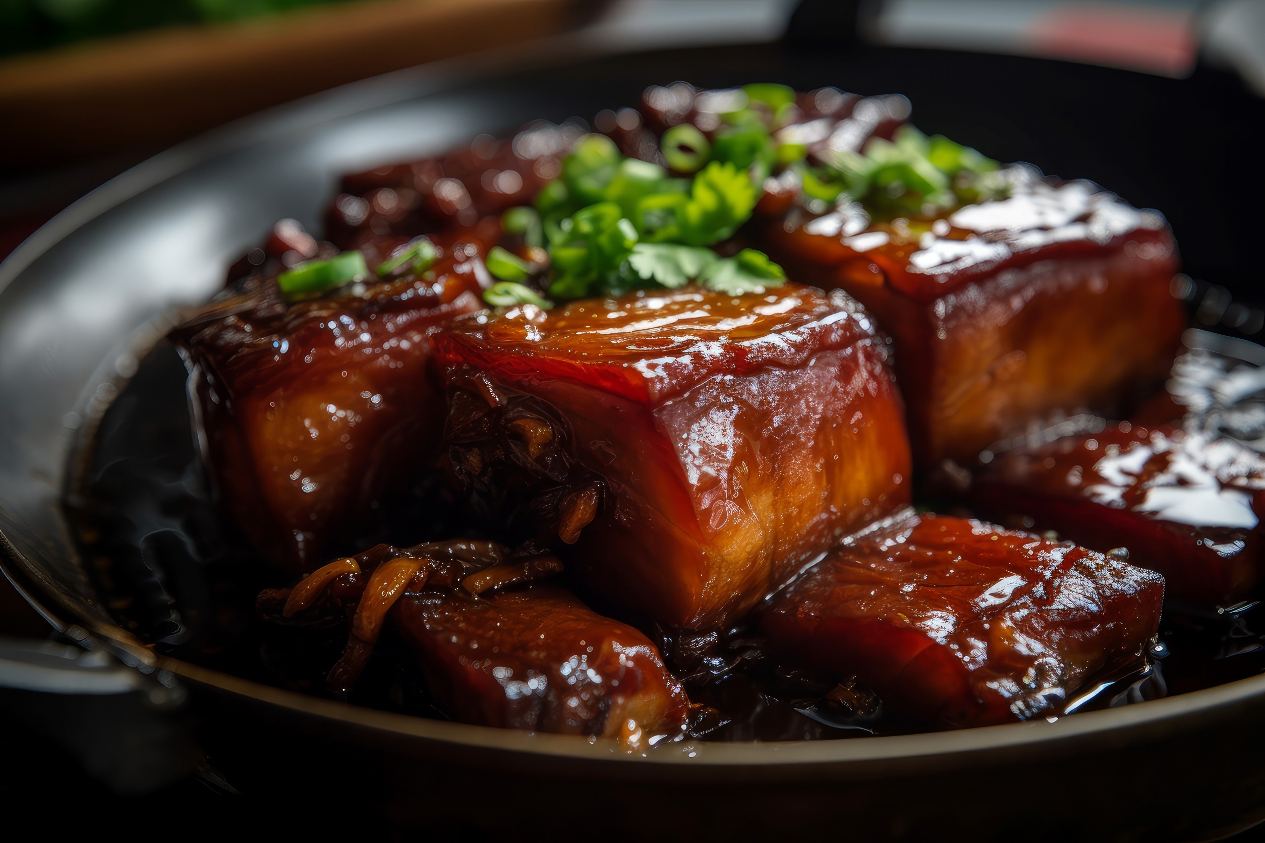 Braised pork belly (Hong Shao Rou)