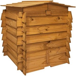 Lacewing Wooden Beehive Composter with Double Hinged Roof - 328L
