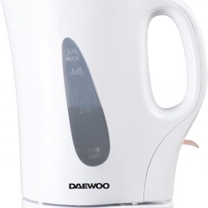 Daewoo Essentials, Plastic Kettle, White, 1.7 Litre Capacity, Fill 7 Cups, Family Size, Visible Water Window For Easy Monitoring, Led Light Indicator,...