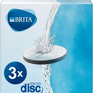 BRITA MicroDisc replacement filter discs for Fill&Go and Filter Bottles, reduce chlorine, microparticles and other impurities - 3 pack