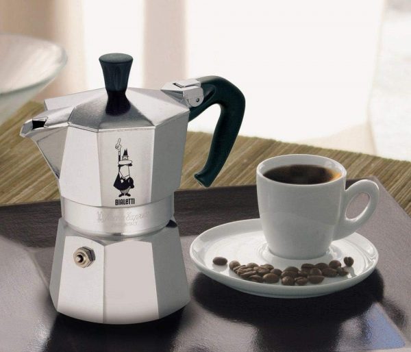 Bialetti Moka Express Aluminium Stovetop Coffee Maker (12 Cup), Silver