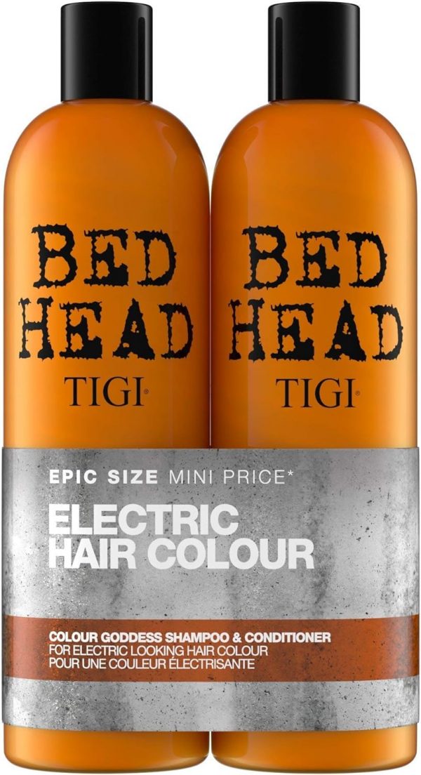 Bed Head by TIGI | Colour Goddess Shampoo and Conditioner Set | Professional Hair Treatment For Coloured Hair | Nourishing And Moisturising | 2x750ml