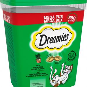 DREAMIES Cat Treats with Catnip Flavour 350g MegaTub Pack of 2