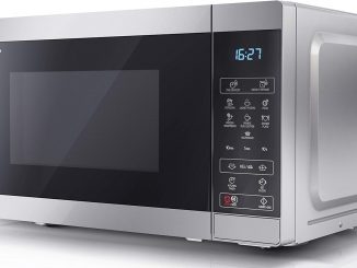 SHARP YC-MS02U-S Compact 20 Litre 800W Digital Microwave, 11 power levels, ECO Mode, defrost function, LED cavity light - Silver