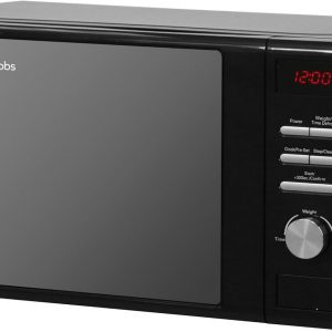 Russell Hobbs RHM2064B 20 Litre 800 W Black Digital Heritage Microwave with 5 Power Levels, Automatic Defrost, 8 Auto Cook Menus, Clock & Timer, Easy Clean