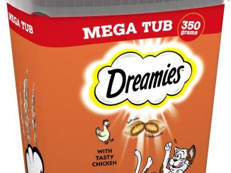 Dreamies Cat Treats Chicken 350g (pack of 2)