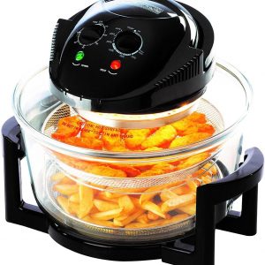 Oypla 12L Litre Black Portable Halogen Convection Oven Cooker 1400W