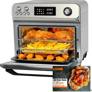 HYSapientia® 24L Air Fryer Oven With Rotisserie Large XXL Digital Knob 1800W 10 in 1 airfryer Countertop Convection Mini Toaster Oven electric and grill,...