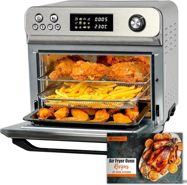 HYSapientia® 24L Air Fryer Oven With Rotisserie Large XXL Digital Knob 1800W 10 in 1 airfryer Countertop Convection Mini Toaster Oven electric and grill,...