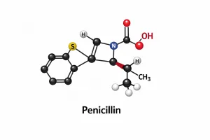 Penicillin molecule