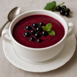 chilled blackcurrant soup