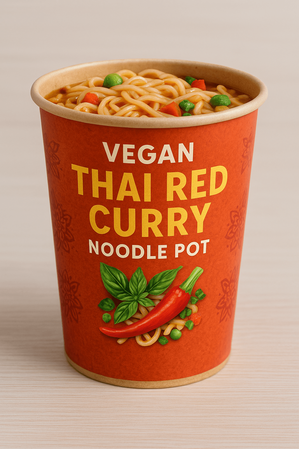 Vegan Thai Red Curry - mock up for new product
