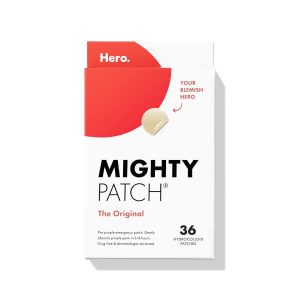 Mighty Patch™ Original patch from Hero Cosmetics – The #1 Hydrocolloid Acne Pimple Patch for Shrinking Zits and Whiteheads in 1 use; Nighttime Spot Stickers...