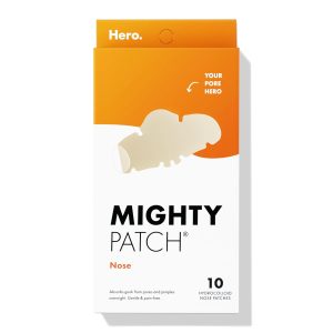 Mighty Patches for nose pores from Hero Cosmetics - XL Hydrocolloid Pimples, Zits and Oil - Dermatologist-Approved Overnight pore Strips to Absorb Acne nose...