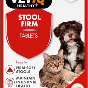 VETIQ Stool Firm Tablets For Cats & Dogs, Contains Kaolin, Pectin & Pumpkin to Help Improve Stool Firmness & Aids Intestinal Health, 45 Tablets...