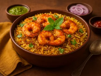 King prawn biryani