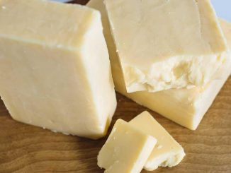 Blocks of cheddar cheese. c/o Great British Trading Ltd