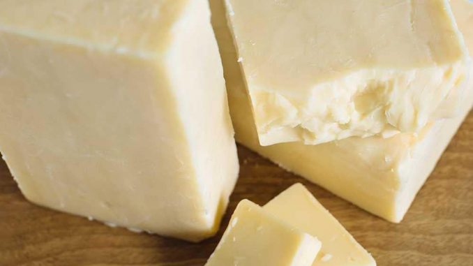 Blocks of cheddar cheese. c/o Great British Trading Ltd