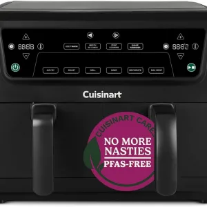 Cuisinart XXL10.4L Air Fryer with 2 x 5.2L Drawers |PFAS Free|Chemical-free cooking | Air Fry, Roast, Grill, Bake, Dehydrate, Max Crisp, Keep Warm | Dual...
