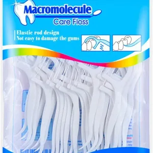 HouChanges Floss Sticks Dental Floss Picks Complete Clean,2 in 1 Dental Toothpick Polyethylene Resistant Dental, Cardamom(30Pcs)