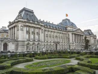 The Belgian Royal palace in Brussels, in neo-classic style.
