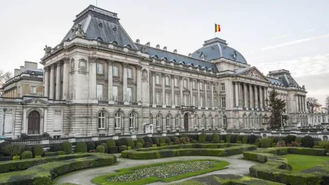 The Belgian Royal palace in Brussels, in neo-classic style.