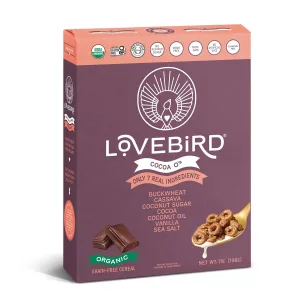 Lovebird Organic Grain-Free Cocoa Cereal, 7 Oz