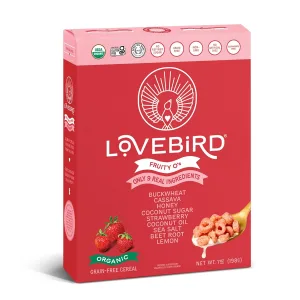 Lovebird Organic Grain Free Strawberry Cereal, 7 OZ