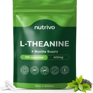 L Theanine 400mg | 120 Vegan Capsules - 4 Months Supply | Good Alternative to L-Theanine Powder, Gummies and Drops | UK Made L'Theanine Supplement