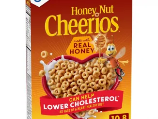 Honey Nut Cheerios, Heart Healthy Gluten Free Breakfast Cereal with Whole Grain Oats, 10.8 oz
