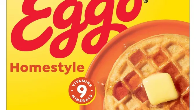 Eggo Frozen Waffles, Frozen Breakfast, Breakfast Food, Family Pack, Homestyle, 29.6oz Box (24 Waffles)​