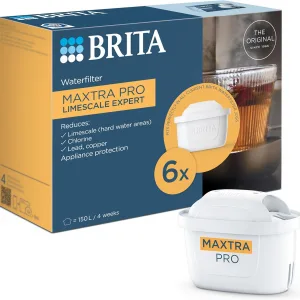BRITA MAXTRA PRO Limescale Expert Water Filter Cartridge 6 Pack (New) - Original BRITA Refill for Ultimate Appliance Protection, reducing impurities,...
