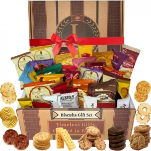 Biscuits Gift Set Hamper Bundle Contains 30 Packs of Individually Wrapped Biscuits Multipacks. Lordingtons Gift Hamper Includes a Variety of Loved Treats