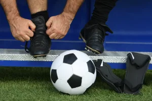 soccer player with a ball
